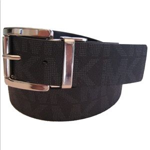 SOLD!! Michael Kors MK Logo Leather Belt